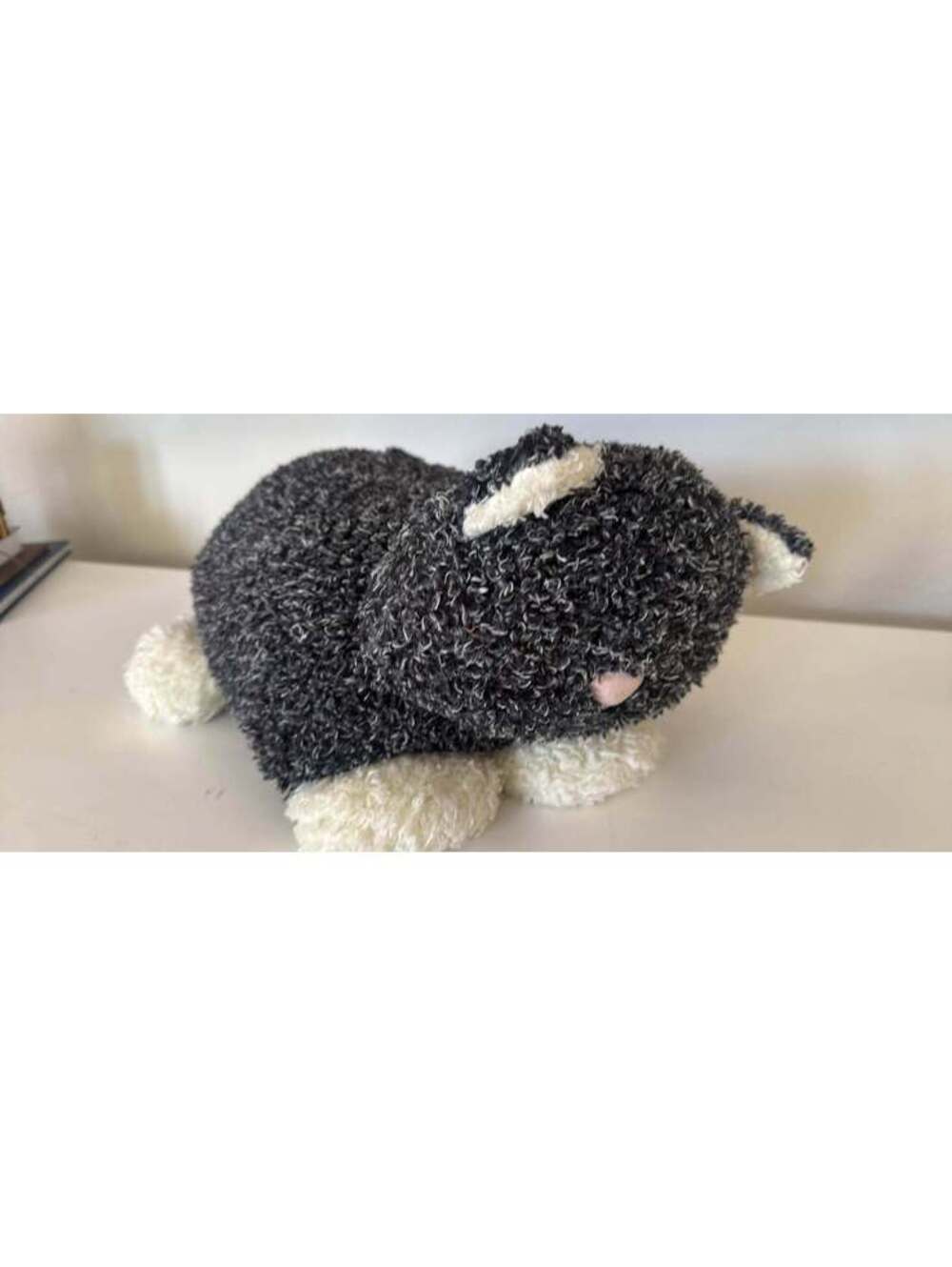 Jellycat Vintage Rare Large Black and White Plush Cat